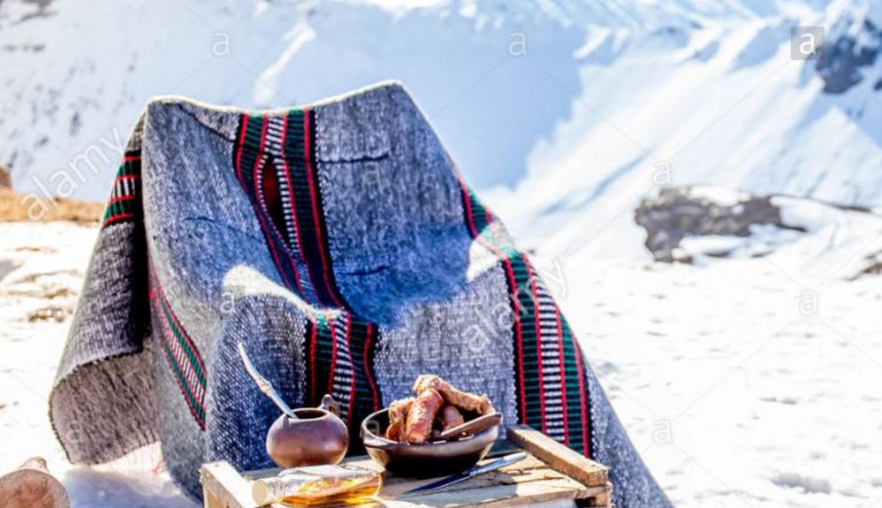 Picknickkörbe im Skigebiet